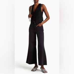 FRAME Sz 26 The Palazzo Crop Wide Leg Dark Wash Jeans